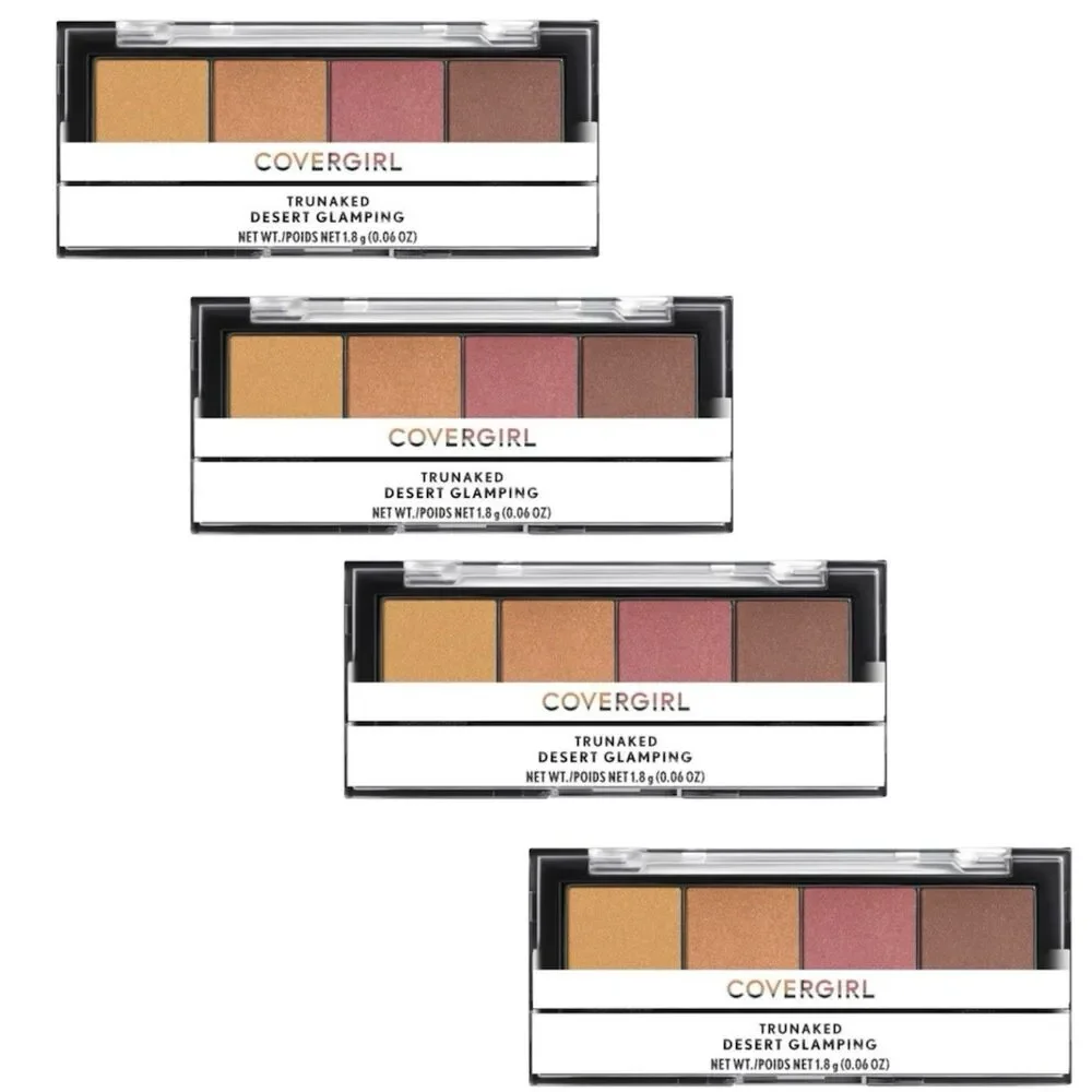 4x Covergirl Trunaked Quad Eyeshadow Palette 755 Desert Glamping
